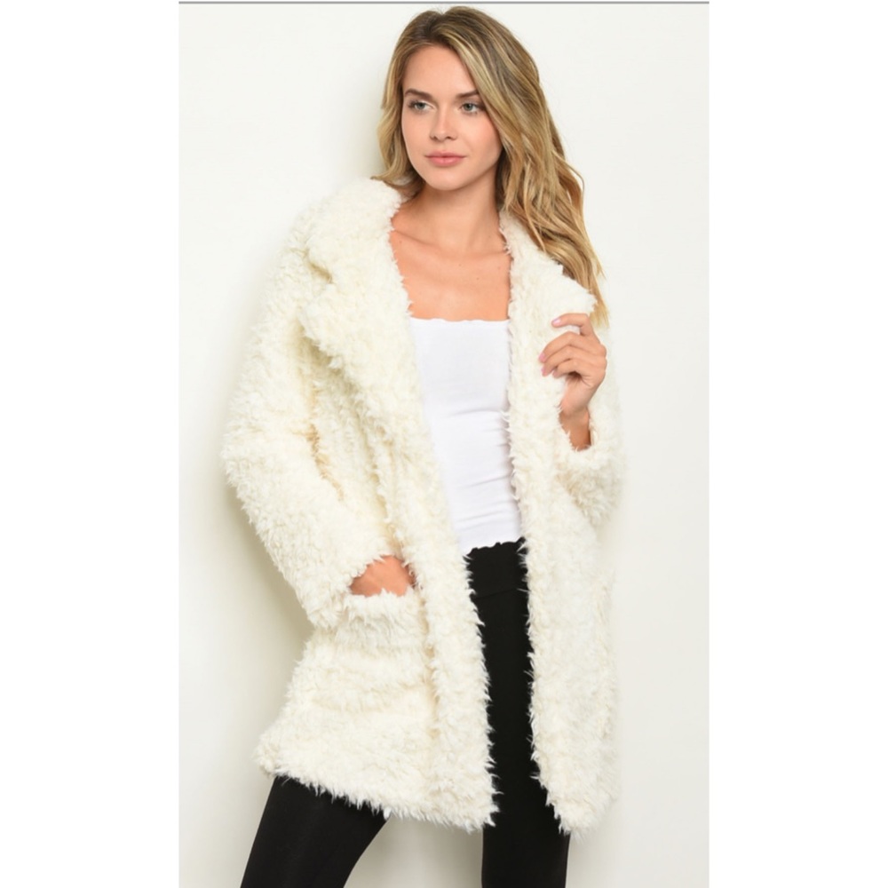 New Shaggy Faux Fur Jacket - Picture 2 of 7